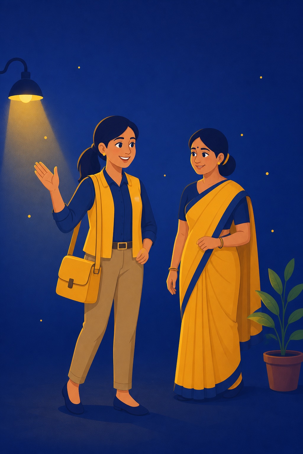 Tutor welcoming a parent for a free, no-obligation consultation