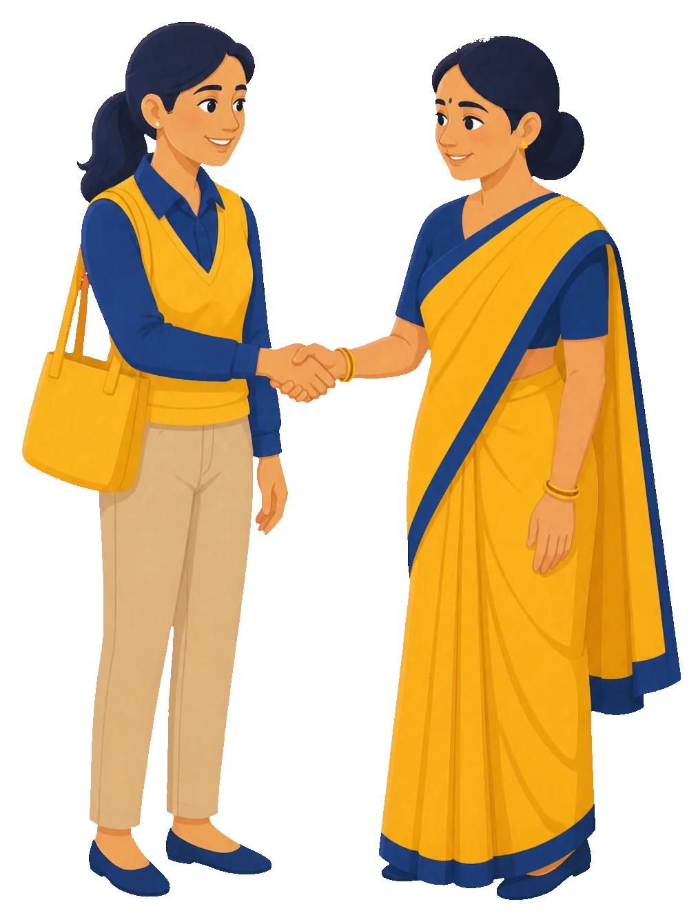 Tutor welcoming a parent for a free demo conversation